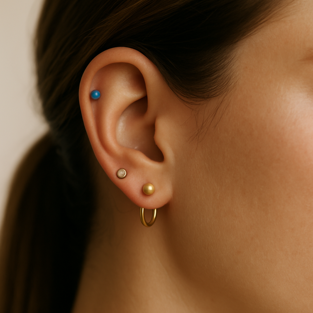 Farben- und Materialkombis Curated Ears bei ael-piercing-oreille